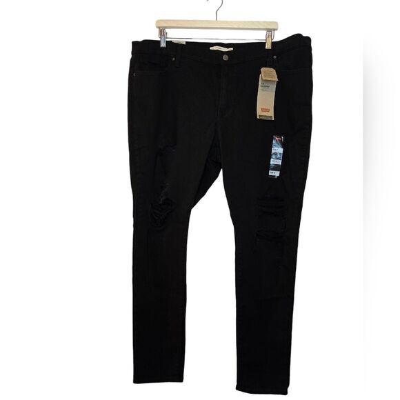 Levi's Women's 711 Stretchy Skinny Jeans in Long Length Hypersoft Sculpt 22W NEW - Picture 1 of 13